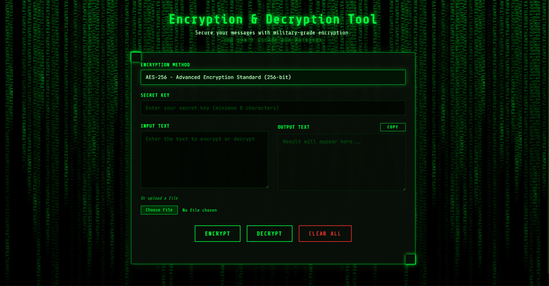 Encryption & Decryption Tool Thumbnail